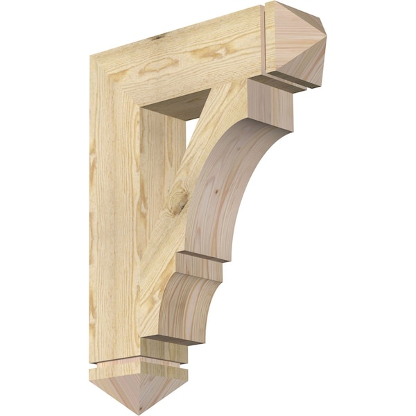 Ekena Millwork Balboa Arts & Crafts Rough Sawn Bracket, Douglas Fir, 6"W x 24"D x 32"H BKT06X24X32BOA03RDF - main